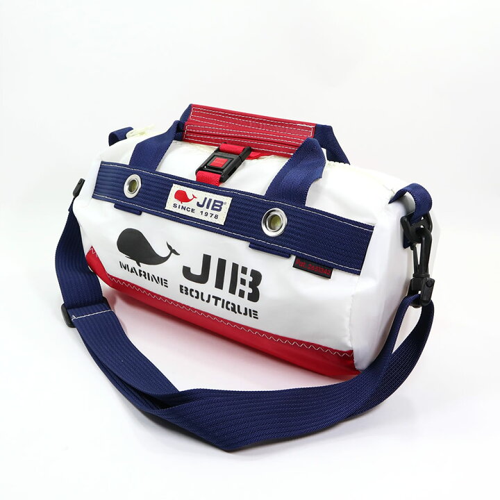 楽天市場】JIB ボーダーダッフルバッグ SSサイズ DSSB レッド×ネイビー 
