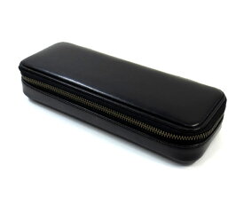 ペンケース コブ/COBU 牛革製筆箱 ファスナー開閉式 ブラック C5BK 小泉製作所 マットな光沢感のシンプルなペンケース 筆入れ 筆記具 文房具
