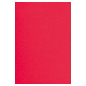 カウネット 色画用紙 四つ切 100枚 赤