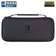 【ホリ公式】【任天堂ライセンス商品】スリムハードポーチ プラス for Nintendo Switch™ ブラック ポー…