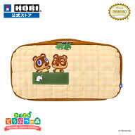 【ホリ公式】【任天堂ライセンス商品】あつまれ どうぶつの森 キルティングミディアムポーチ for Nintend…
