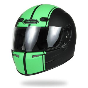 【アウトレット】フルフェイス へルメット バイク ライムタイム グリーン マット 全3色 M〜XL HORIZON HELMETS GT-3