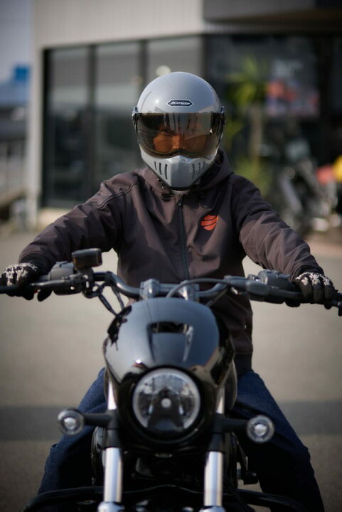 楽天市場】フルフェイス へルメット バイク ビンテージ グレー メンズ 