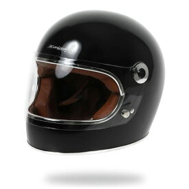 フルフェイス へルメット バイク ビンテージ ブラック メンズ レディース S～XL HORIZON HELMETS LAMP2