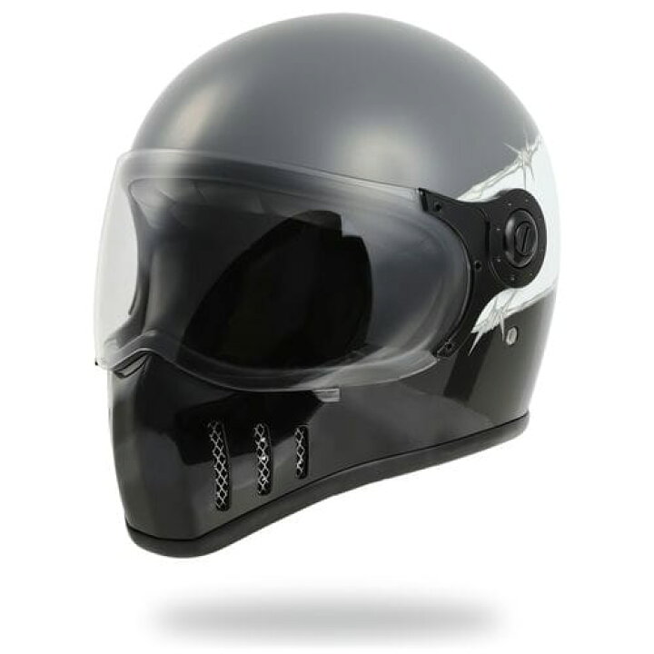 vanson フルフェイスヘルメット FIGTER2黒/白 ストライプMサイズ（楽天 