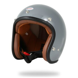 スモールジェットヘルメット バイク SG規格 グレー S～XL HORIZON HELMET DELTRON500