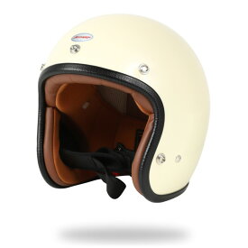 スモールジェットヘルメット バイク SG規格 ホワイトアイボリー S～XL HORIZON HELMET DELTRON500