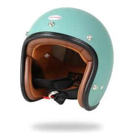 スモールジェットヘルメット バイク SG規格 フラットビンテージグリーン S～XL HORIZON HELMET DELTRON500