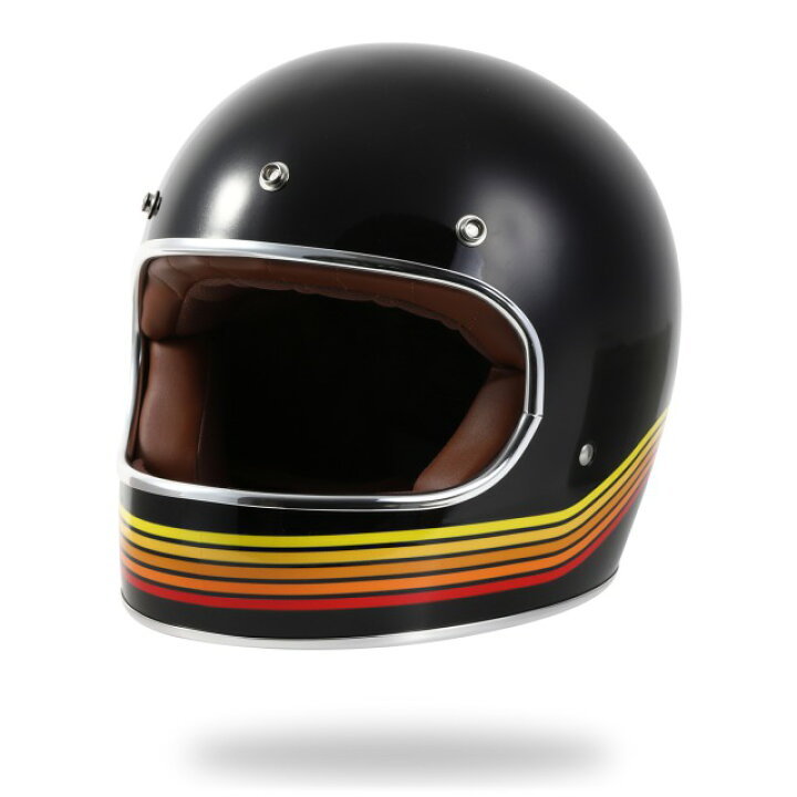 楽天市場】フルフェイス へルメット レインボー バイク ビンテージ  