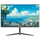 27インチ 4K UHD モニター 3840×2160 高解像度 IPSパネル 60Hz 1ms応答速度 HDR対応 広色域 sRGB67％ FreeSync G-Sync対応 内蔵スピーカー 低ブルーライト VESA75×75mm PCモニター ディスプレイ 仕事用 OYCS OY-27Z4k60