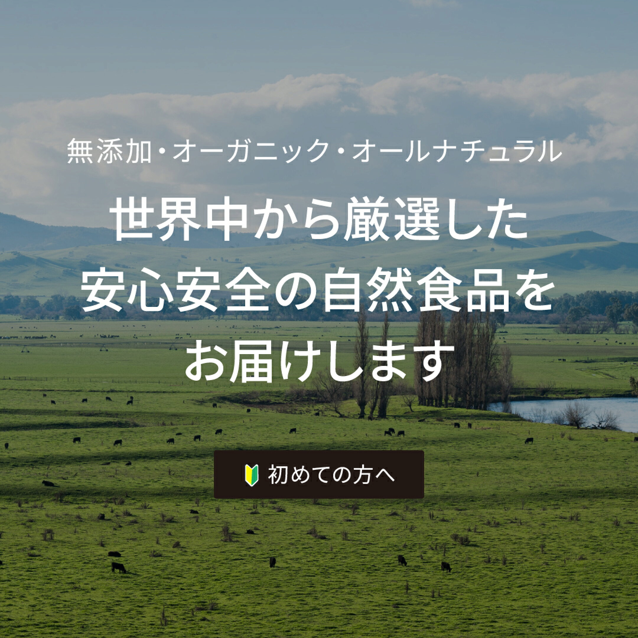 世界中から厳選した安心安全の自然食品をお届けします［初めての方へ］
