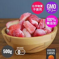 有機 JAS オーガニック フルーツ 冷凍 いちご 苺 恋みのり 熊本産 国産 500g 化学物質不使用 無添加 スト…