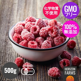 有機 JAS オーガニック フルーツ 冷凍 ラズベリー 化学物質不使用 500g 無添加 高品質 冷凍フルーツ 砂糖不使用 無糖 保存料不使用 甘味料不使用 香料不使用