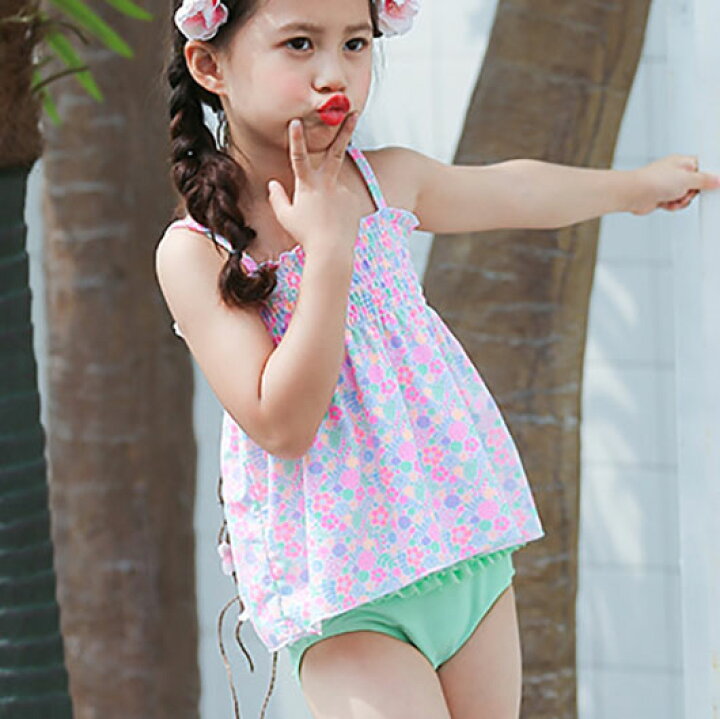 楽天市場 Fashionthesale 39shop 選べるデザイン ベビー キッズ 子供 水着 女の子 かわいい 上下 ビキニ タンキニ 水遊び プール フラワー 花柄 ボーダー ハート 乳児 幼児 子供 子供用 赤ちゃん 女児 スイムウェア ロング ママ ベビー キッズのオルタンシア