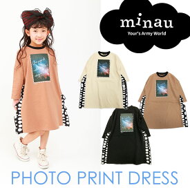 子供服 ワンピース 秋冬 長袖 裏毛 ワンピース秋冬 子供服 おしゃれ キッズ かわいい キッズ服 女の子 (100/110/120/130/140) minau ミナウ【送料無料】