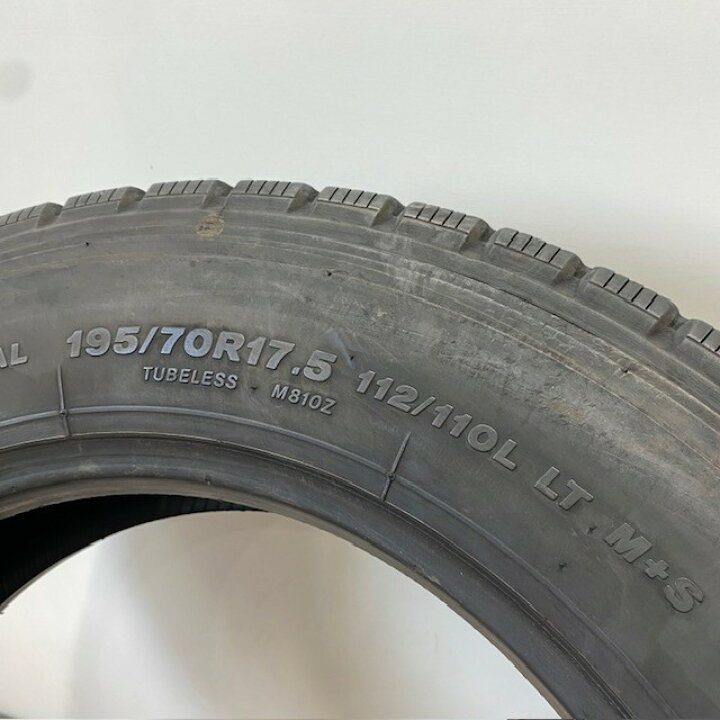 楽天市場】中古 トラックタイヤ 中古タイヤ 195/70R17.5 112/110 L LT 