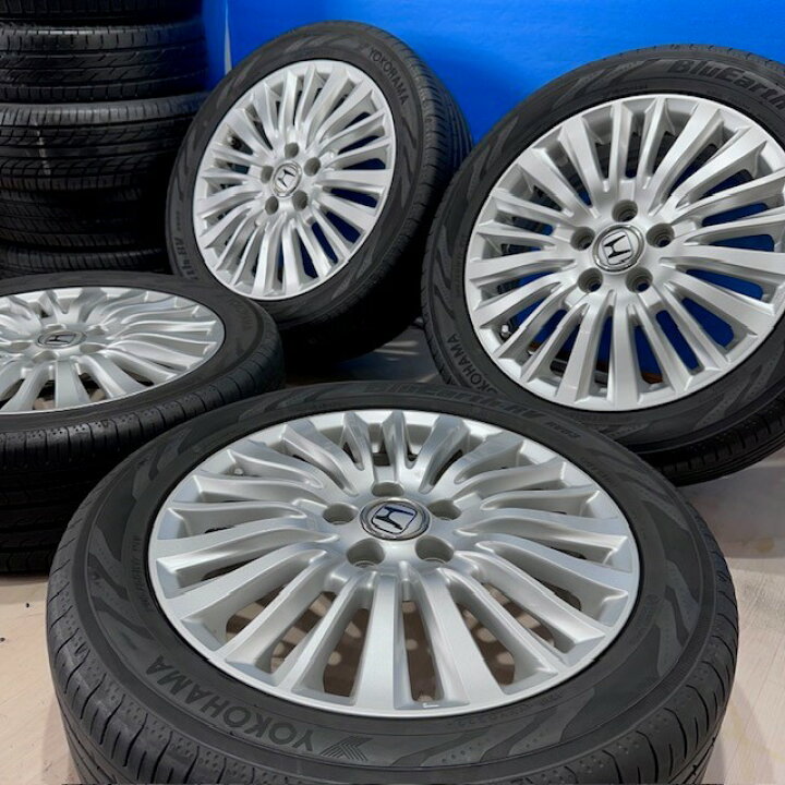 楽天市場】中古 ホイールセット 205/55R17 YOKOHAMA BluEarth RV-03 