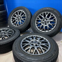 中古BS VRX195/65R15スタッドレスタイヤ アルミホイル.ナット付