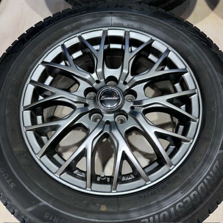 楽天市場】中古 スタッドレス ホイールセット 195/65R15 15×6J ET：45  