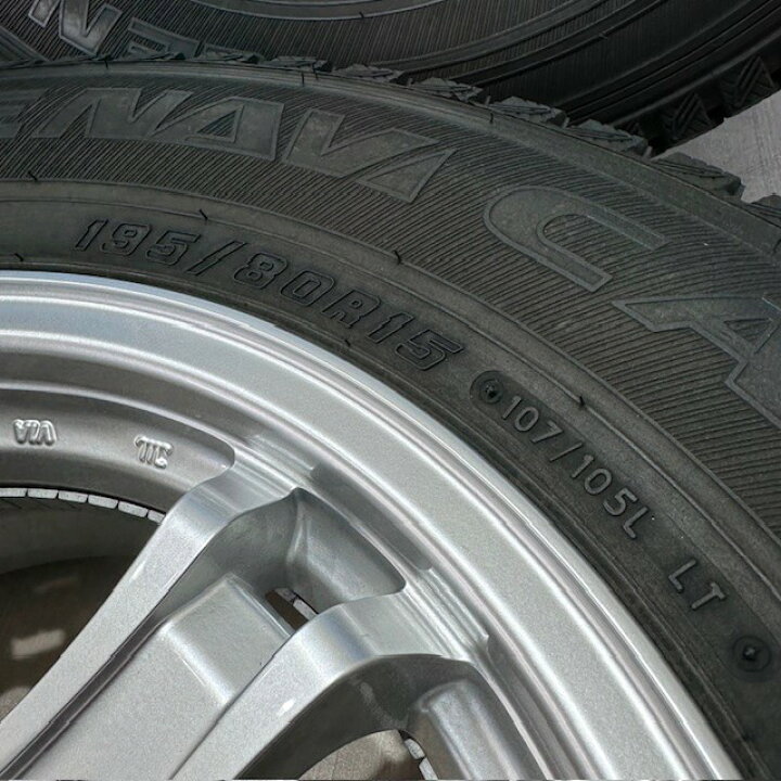 楽天市場】中古 スタッドレス タイヤホイールセット 195/80R15  