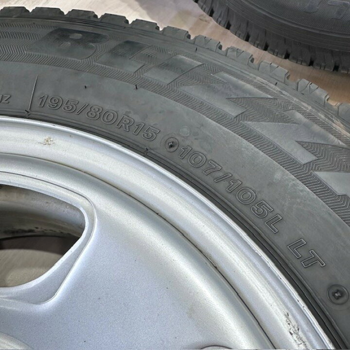 楽天市場】中古 スタッドレス タイヤホイールセット 195/80R15  