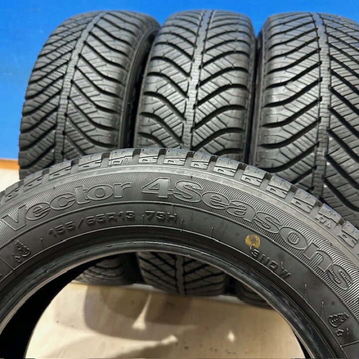 楽天市場】中古 中古タイヤ 155/65R13 グッドイヤー Vector 4seasons 