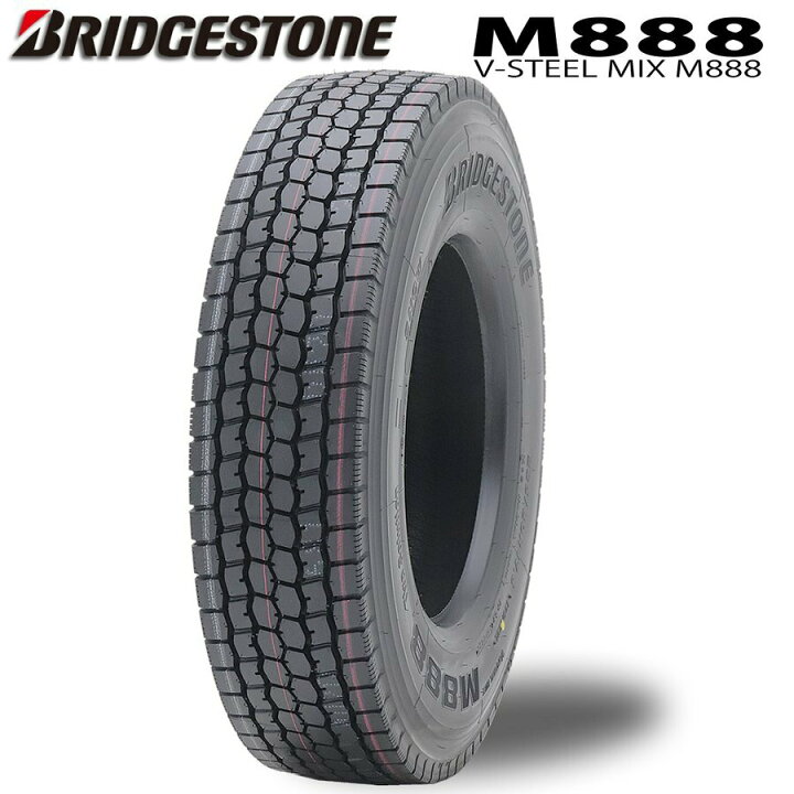 楽天市場】225/80R17.5 123/122L トラックタイヤ BS ブリヂストン M888 