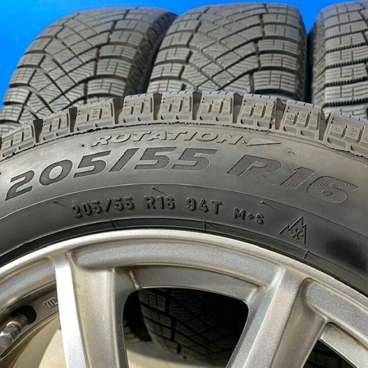 楽天市場】中古タイヤ 中古 205/55R16 スタッドレス ホイールセット 