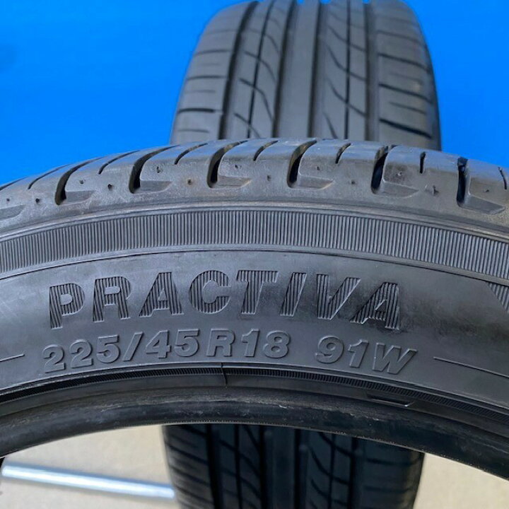楽天市場】中古タイヤ 中古 225/45R18 YOKOHAMA PRACTIV 225/45/18 2本 