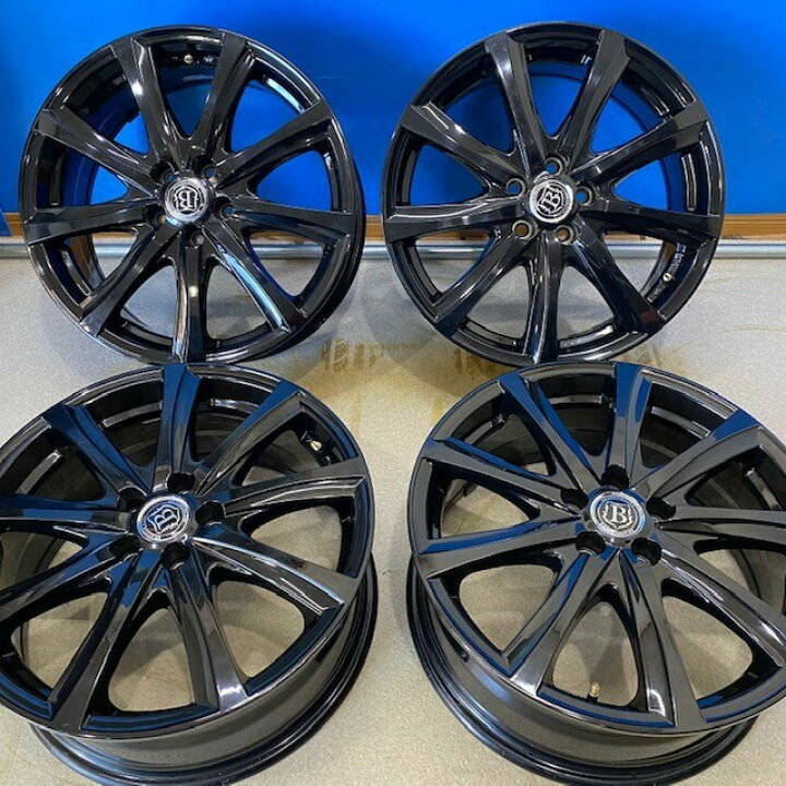 楽天市場】17インチ ホイール 17X7J 5穴 100 +48 4本セット 中古 