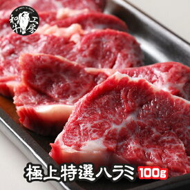 ハラミ 肉 ホルモン 鹿児島黒牛 A5 最高ランク 黒毛和牛 極上特選 ハラミ 100g 秘伝塩こしょう付き ギフト