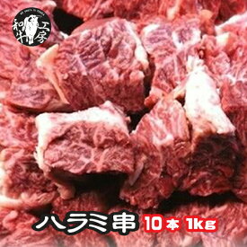 はらみ 肉 米国産 ホルモン セット 牛ハラミ サガリ 肉厚串 10本 1本100g トップチョイス 【ハラミ串1kg】