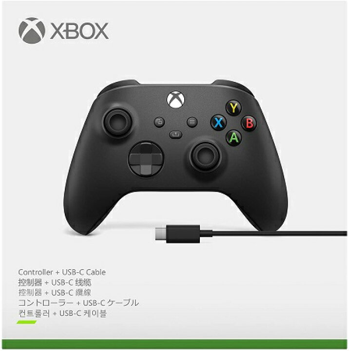 Xbox ワイヤレス コントローラー USB-C ケーブル カーボン ブラック 新品 在庫あり ＨＯＳＨＩＧＵＬＦ 