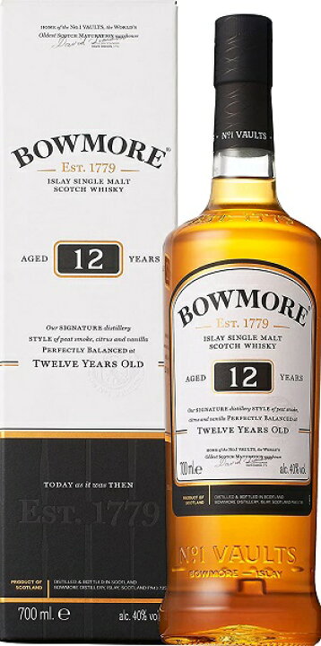 楽天市場】BOWMORE ボウモア 12年 シングルモルト ウイスキー 40度 