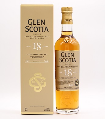 GLEN SCOTIA グレンスコシア 18年 700ml カートン付き スコッチ ウィスキー 46% イギリス