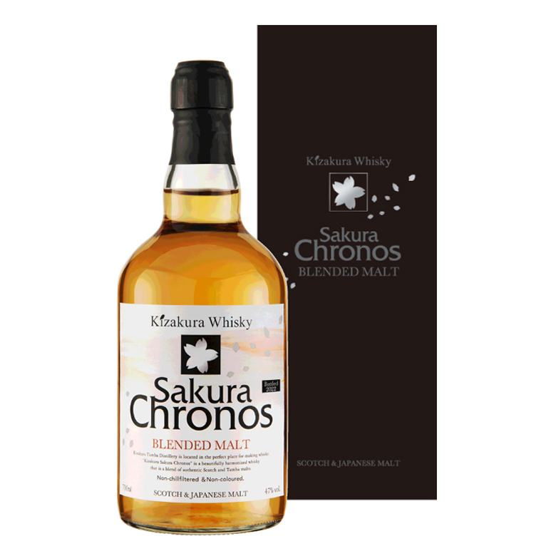 公式 黄桜ウイスキー Sakura Chronos サクラクロノス ブレンデッドモルト 2022 700ml カートン付き ジャパニーズ ウイスキー 
