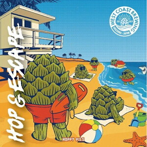 �E�G�X�g�R�[�X�g�u���[�C���O West Coast Brewing �z�b�v&�G�X�P�[�v Hop & Escape 500ml �v�① �N�[���� �É� �r�[���@�ܖ������F26.8.24