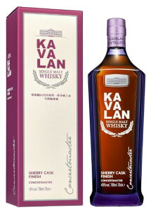 KAVALAN �J�o���� �R���T�[�g�}�X�^�[ �V�F���[�t�B�j�b�V�� 700ml �J�[�g������ 40�x �V�i �݌ɂ��� ��p �E�C�X�L�[