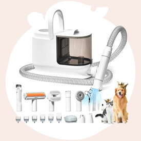 クーポンで11,687円です!！ペット バリカン 掃除機 ペット 掃除機 バリカン グルーミング 吸引 掃除機 8in1 3L大容量 ペット用バリカン セット ブラシセット 大型犬 猫ブラシ 中型 犬用 猫 ブラシ 掃除 猫用ブラシ 吸引機 1台8役 2匹 全身用 換毛期対策 S-2 momoheika