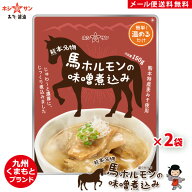 馬ホルモン 味噌煮込み【メール便 送料無料】≪熊本名物★馬ホルモンの味噌煮込み(150g)×2袋セット≫熊…
