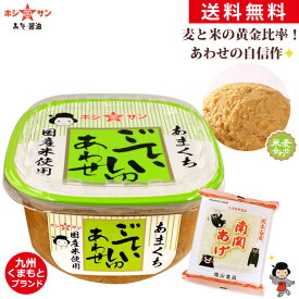 合わせ味噌(カップ) 送料無料(込み)【九州本格あわせ味噌】≪ごていしゅ 合わせ 700gカップ（南関あげ おまけ付き）≫くまもと味噌【生みそ】【九州・熊本の定番合わせ味噌】【九州・熊本の老舗醤油屋ホシサン】