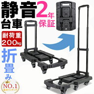 【楽天1位】【進化版】 台車 折りたたみ 軽量 コンパクト キャスター付き 静音 小型 女性 家庭用 業務用 …