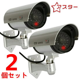 【2個セット】【即納】 防犯カメラ ダミー 屋外 家庭用 ダミーカメラ 屋外 防犯カメラ 屋外 IR防犯カメラ 監視カメラ 屋外 カメラ 不審者を威嚇 LED点滅