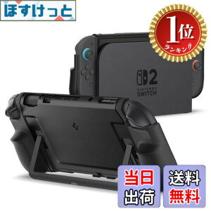 �y���������z�y�y�V�����L���O1�ʊl���zSpigen Switch2�Ή��P�[�X �O���b�v�� �h�b�N�Ή� �ی�J�o�[ �X�C�b�`2�P�[�X �f���A���E�O���b�v ACS09310�i�u���b�N�j