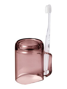 【送料無料】ライクイット ( like-it ) 衛生的に使える うがいコップ 水が切れる スタンドマグ樹脂製 軽量 約幅10x奥7.2x高10cm ライラック 日本製 速乾 歯ブラシ 収納 歯ブラシスタンド 電動歯ブ