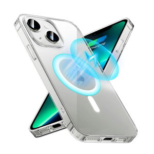 【送料無料】Colaxuyi iphone 14 用 ケース Magsafe対応 iphone13用ケース ソフトTPU+ハードPC 軽量 耐衝撃 全面保護 磁気吸着 マグネット搭載 滑り止め ワイヤレス充電対応 落下防止 6.1インチ アイホン
