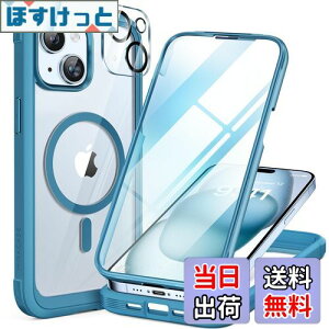 yzMiracase iPhone15 p P[X MagSafeΉ 9H KX 360°ی X}zP[X iPhone15 p Jo[ Sgop[یP[X 6.1C` tJo[ CX[dΉ }OZ[tΉ }O