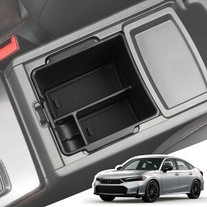 【送料無料】LANGBEAN ホンダ シビック FL1 CVT車(2021.9〜現行)専用 コンソールトレイ コンソールボックス 収納ボックス 内装パーツ カスタムパーツ シビックアクセサリー 小物入れ ガタガタ