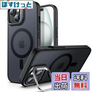 yzJETech LbNX^hP[X iPhone 15 6.1C`p MagSafeΉ \ȃJX^h }bg}OlbgobN X ϏՌX}zJo[ (ubN)