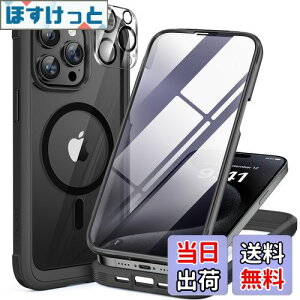 yzMiracase iPhone15pro p P[X MagSafeΉ 9H KX 360°ی X}zP[X iPhone15pro p Jo[ Sgop[یP[X 6.1C` tJo[ CX[dΉ }OZ[tΉ 